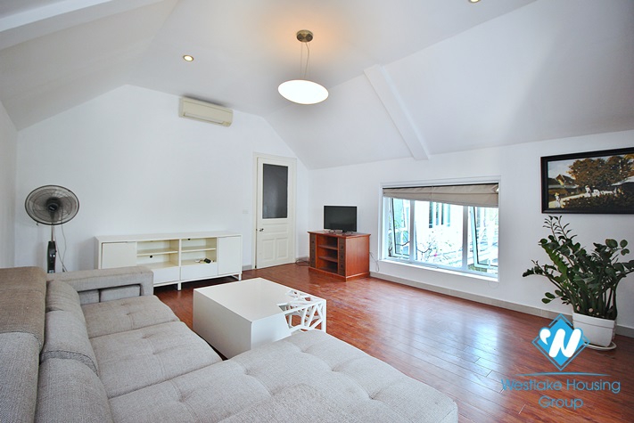 Charming apartment with big balcony for rent in Tay Ho, Ha Noi